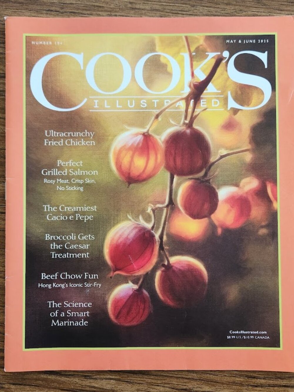 Cook's Illustrated Magazine May & June 2025 Issue #194 Cooking Recipe Book Recip